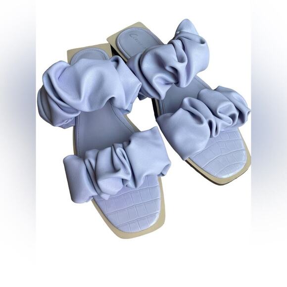 Circus by Sam Edelman Shoes - Circus by Sam Edelman‎ Women's Iggy Ruched Slide Sandals Lavender Purple- 8